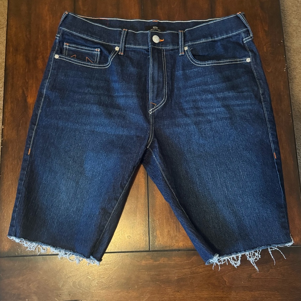 True Religion Men's Dark Blue Jean Shorts 36 - Picture 6 of 10